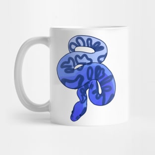 Blue snakes illustration Mug